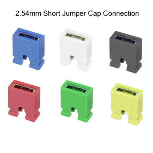 100Pcs 2.54Mm Short Jumper Cap Circuit Connection